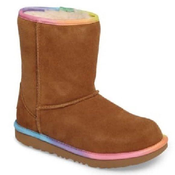 UGG Other - New UGG Toddler Rainbow Suede Boots Shearling s11